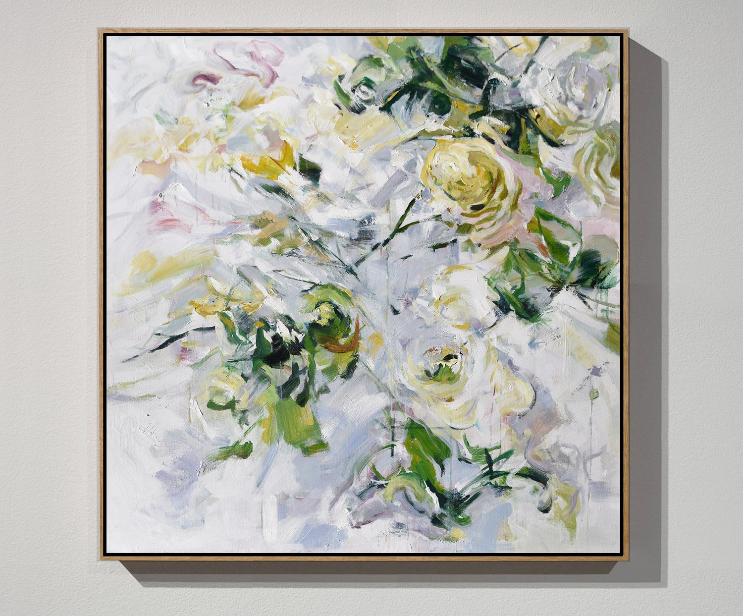 Hand-Painted Oversized Abstract Flower Oil Painting, Original Art, Painting On Canvas - Cheap Wall Art Bedroom Oversize